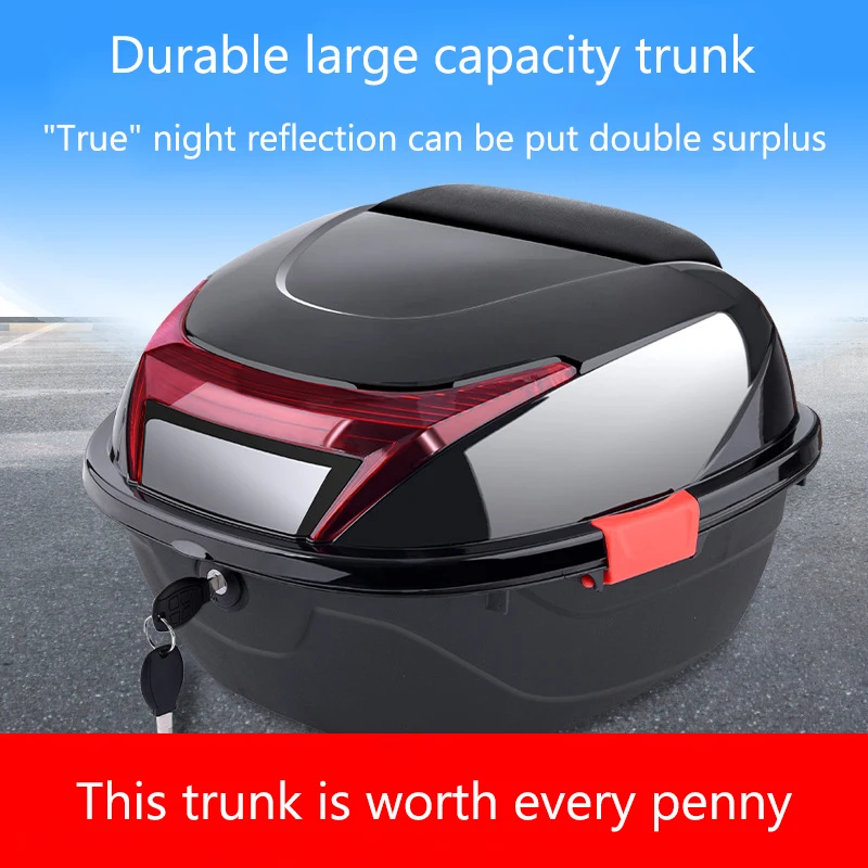 Thickened motorcycle trunk electric car trunk motorcycle trunk battery car scooter tool box storage box large thickened universa