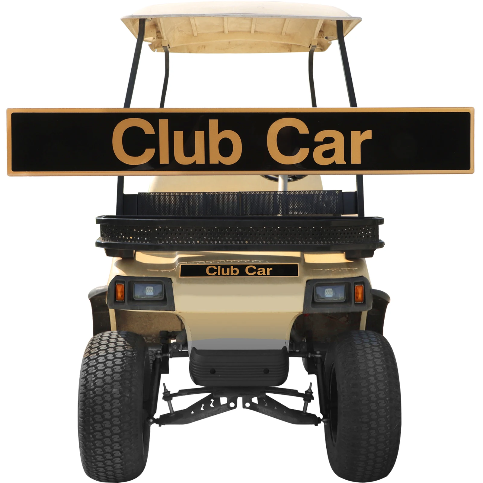 Placa de nome/emblema do carrinho de golfe Roykaw compatível com modelos Club Car DS/Carryall, substitui OEM # 1014198