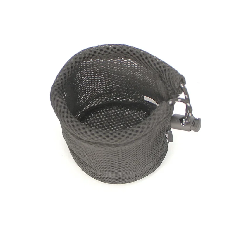 Outdoor Camping Round Bottom Storage Bag Tableware Kitchen Utensil Mesh Bag Wild Trips Accessories Supplies Accsesories