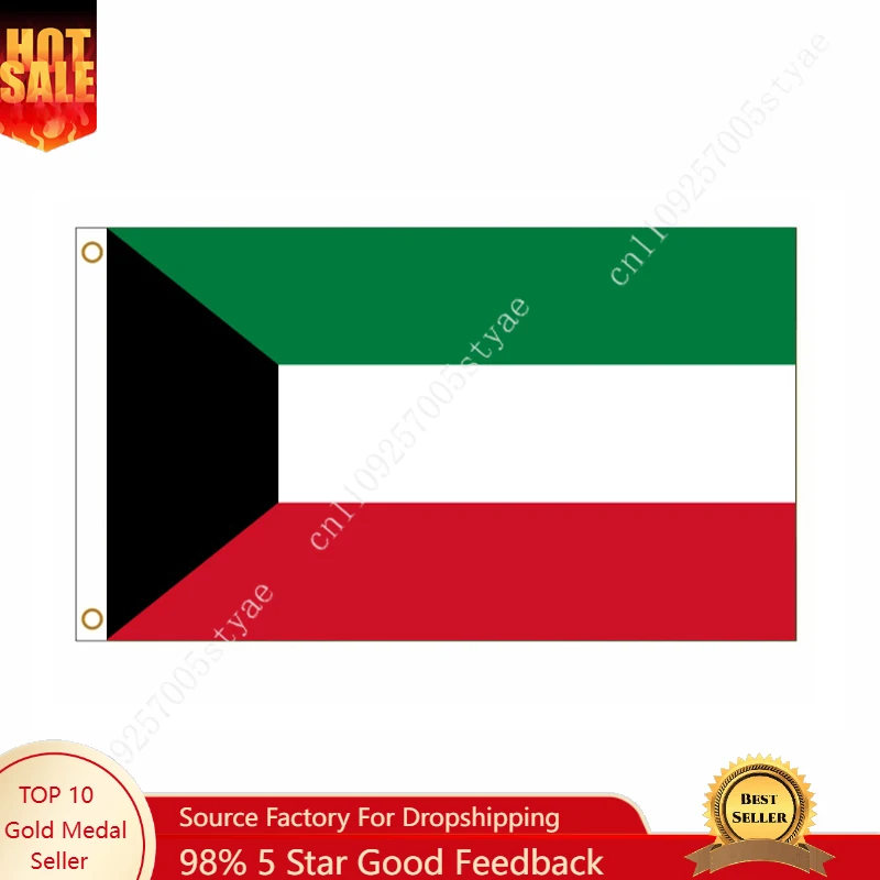 

Kuwait Flag Kuwait National Flags Wall decoration Sign Banner Poster For Outdoor indoor 90x150cm The State of Kuwait National F