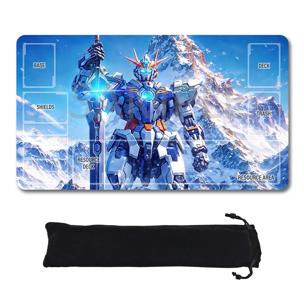 

Игровые коврики GCG со зонами — игровые коврики 24 x 14 дюймов, совместимые с игроком Gundam, неофициальный коврик для карточных игр, включает сумку для хранения 1395513