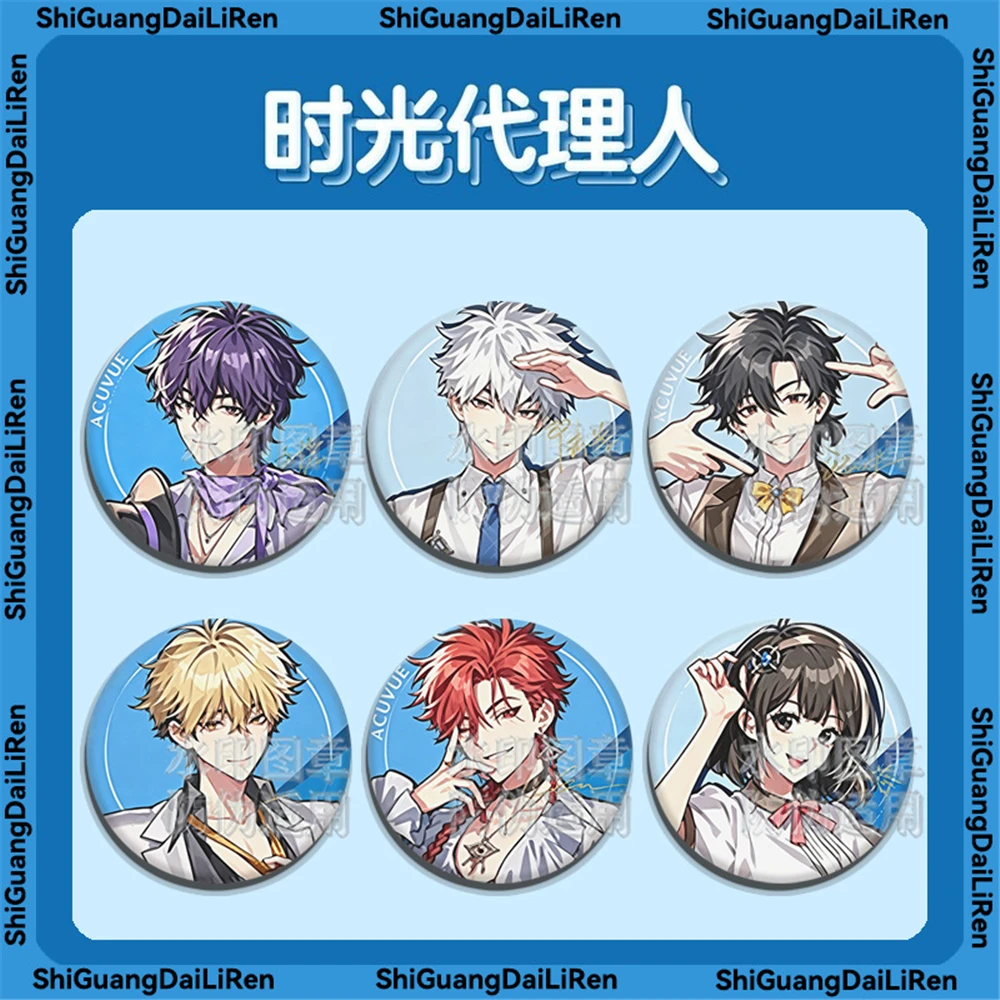 58mm Anime Link Click Bridon Arc Lucas Charles Cheng Xiaoshi Cosplay COSTUME Badge Pin SPTE Tinplate Brooch﻿ Prop Gilf