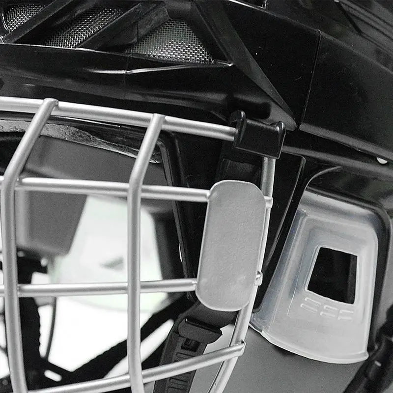 Cascos de Hockey para adultos, protección facial Ce, Combo con jaula, transpirable, equipo de Hockey resistente para hielo