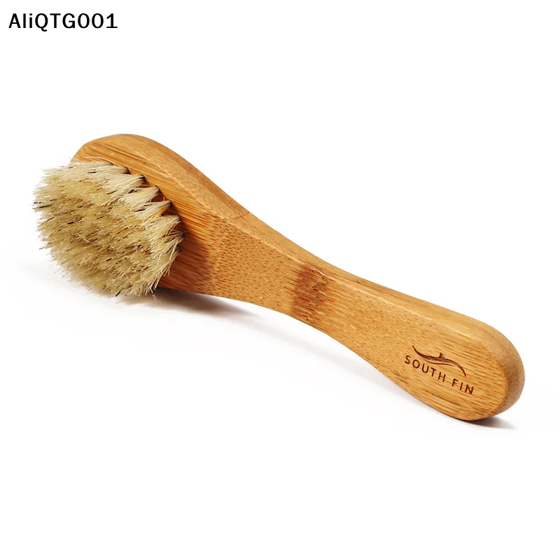 Brosse exfoliante naturelle pour le visage, poils en bois, masseur corporel, outil d'épurateur pour femmes et hommes, soins de la peau