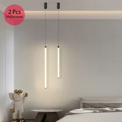 Modern Led Pendant Light Bedroom Bedside Table Hanging Lights Living Dining Room Gold/black Led Pendant Lamp indoor Fixtures