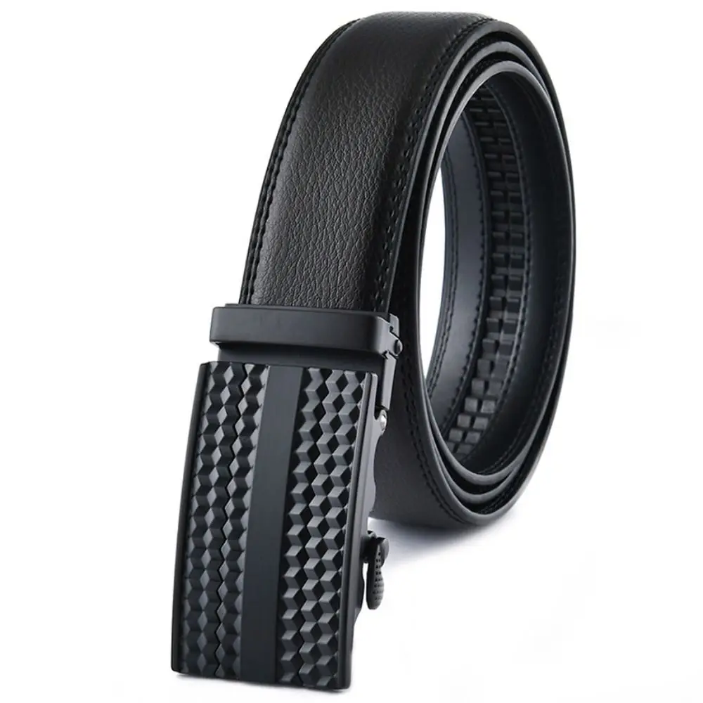 Soft Cowhide Leather Waist Belt Men 115/120/125cm Adjustable Metal Buckle Belt Pants Accessories Jeans Men's Business Belt Daily