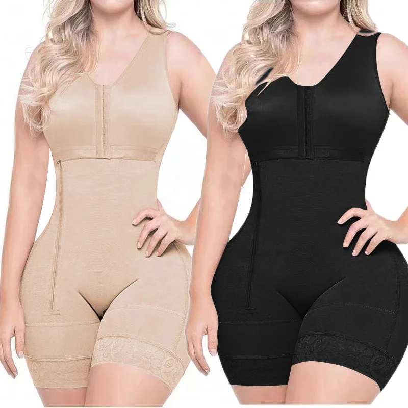 Body Shaper Faja Bodysuit Corset Top Bustier Original Colombian Girdles Postpartum Slimming Shapewear Women Underwear