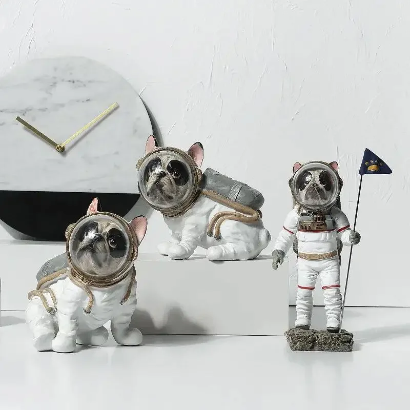 Space Animal Ornaments New Resin Crafts Trend Pieces Astronaut Desktop Home Decoration