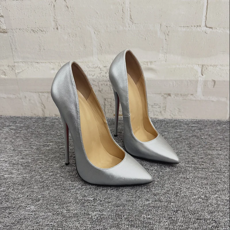 

FHC 2025 New 16cm/14cm High Heels Sexy Stage Show Shoes,Women Pumps,Matte Leather,Pointed Toe,Slip On,Black,Red,Custom Colors