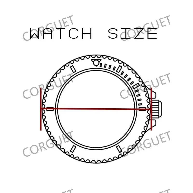 Le tariffe del servizio di personalizzazione CORGEUT includono il Logo personalizzabile dimensioni della cassa della cornice colore dell'orologio cinturino dell'ago tutti gli stili nel nostro negozio Et