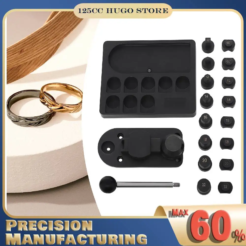 

Ring Bending Tool w/ 22 Molds, Ring Bending Machine Jewellery Press for Making DIY Rings, Earrings, Bracelets