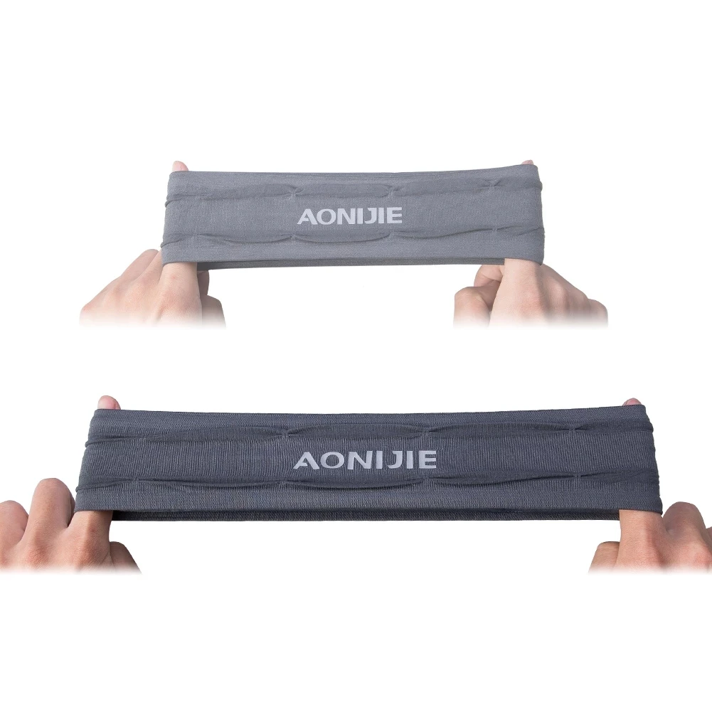 Aonijie-アウトドアスポーツ用ヘッドバンド,フィットネスヘッドバンド,男性用女性用ヘアバンド,サイクリング,ヨガ,ランニング用の伸縮性スウェットバンド