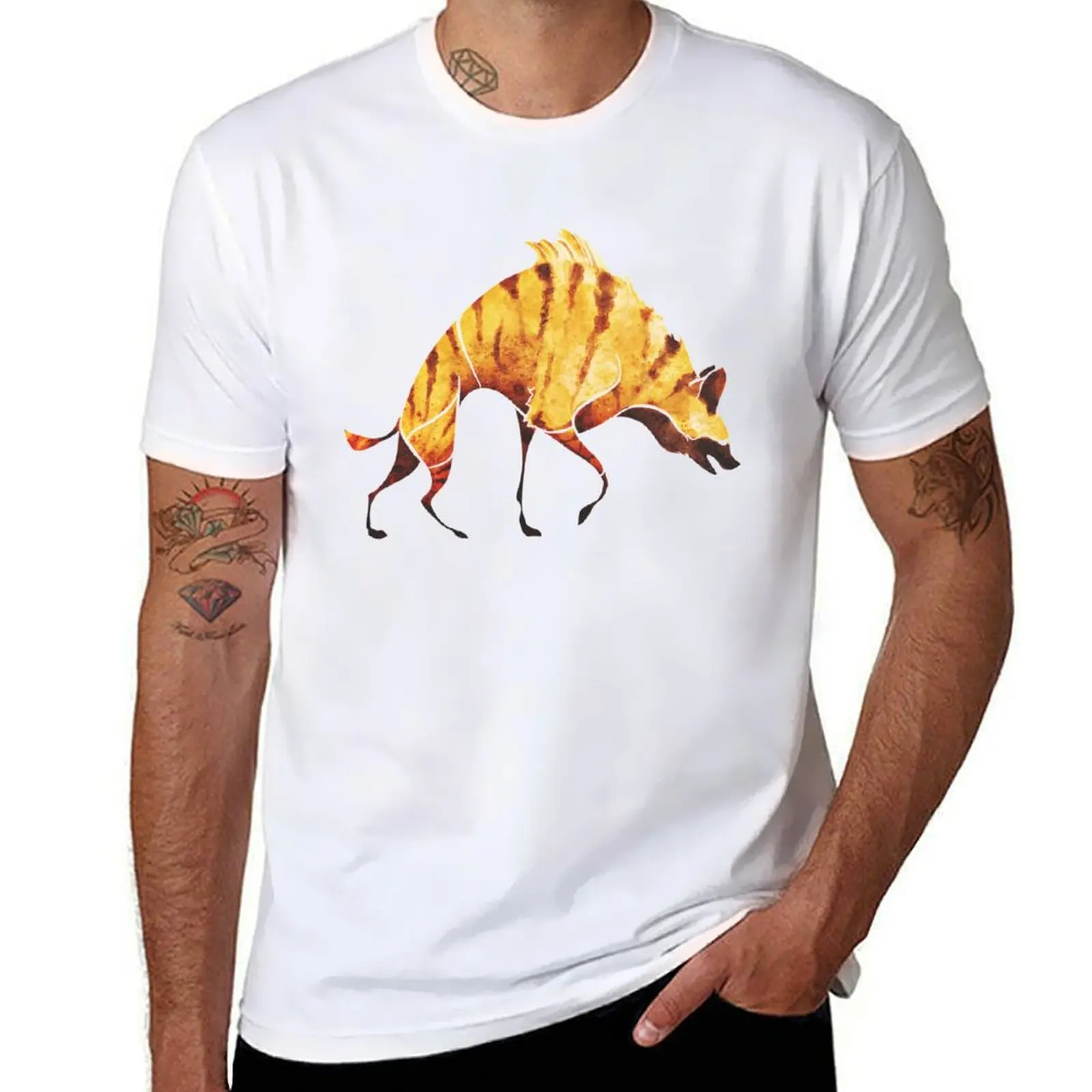 

shirts man graphic casual Hyena t shirt man t T-Shirt