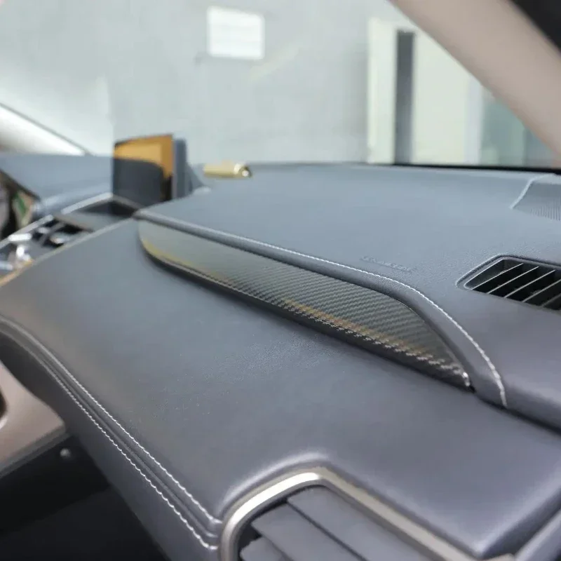 For LEXUS NX200/300 Real Carbon Fiber 2015-2020 Interior Decoration Dashboard Right Long Retrofit Trim Modification Accessories