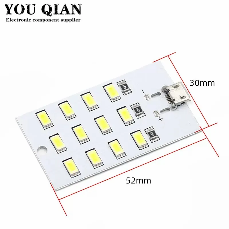 Mirco Usb 5730 LED Lighting Panel USB Mobile Light Emergency Light Night Light White 5730 Smd 5V 430ma~470ma DIY desk lamp