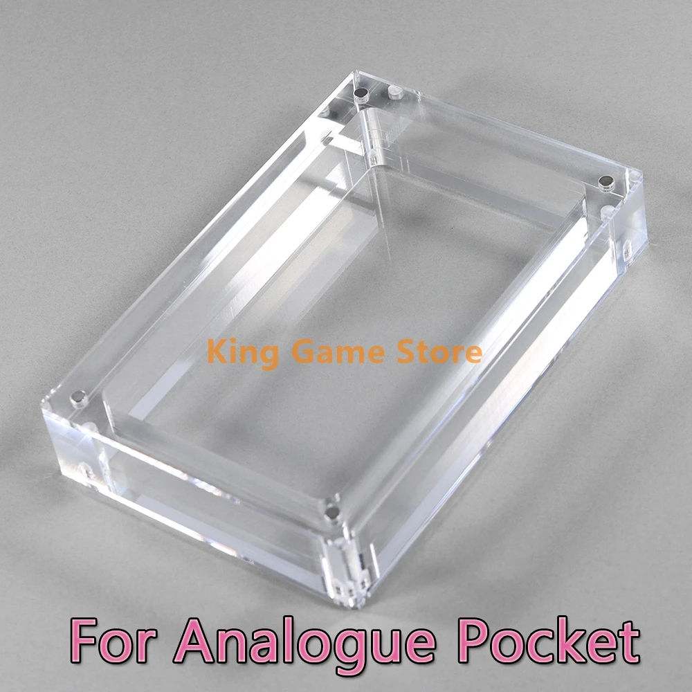 1pcs Transparent Storage Magnetic Acrylic box For Analogue Pocket AP Game Console Cover Shell Box Display Stand game Accessories