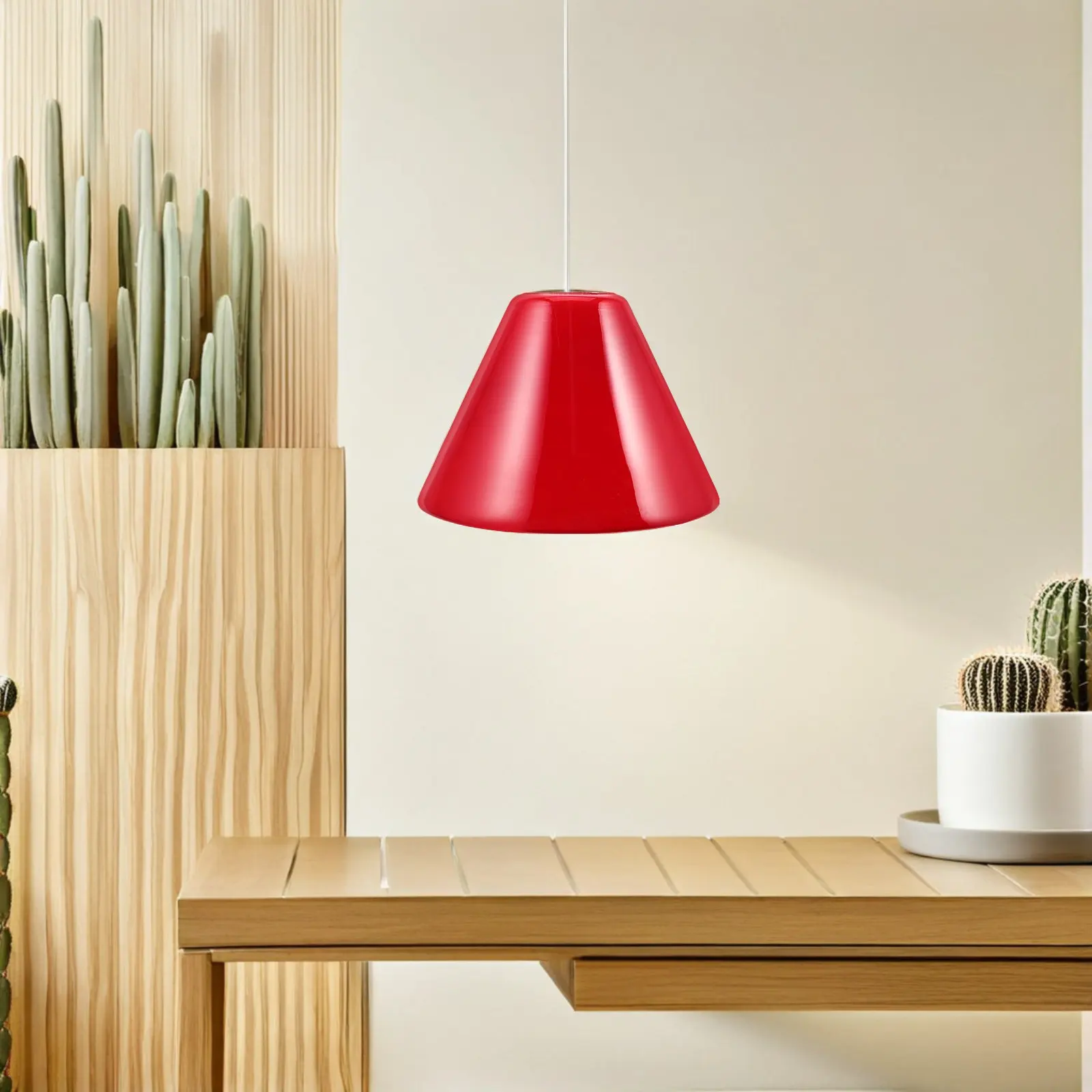 Red Glass Lampshade Small Vintage Lamp Shade Replacement Perfect for Table Lamps Pendant Light Fixtures 6.48x4.52x4.52in Retro