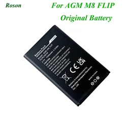 Mobiele Telefoon Batterij Voor Agm M8 Flip,1500Mah Nieuwe Back-Up Batterijen Vervanging Voor Agm M8 Flip Originele Gsm Li-Ion Batterij