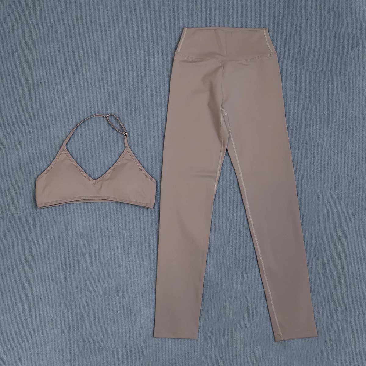 Ctenkevet Hochtailliertes Yoga-Set für Frauen Schnelltrocknende Atmungsaktive Sommer-Trainingskleidung für Outdoor-Laufen und Fitness-Aktivitäten – Detail 21