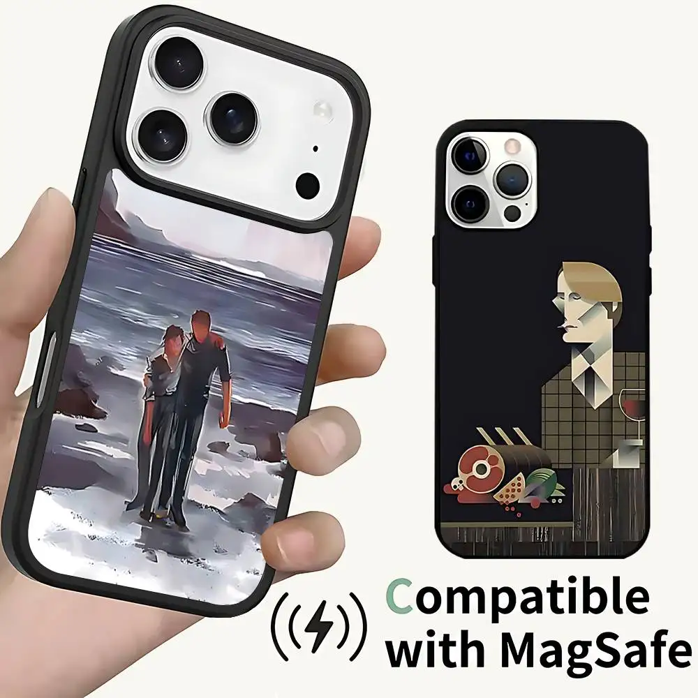 

Will Graham H-Hannibal Phone Case For iPhone 17,16,15,14,13,12,11,Pro,Max,Plus,Mini,SE4,E Magnetic Magsafe Wireless Charging