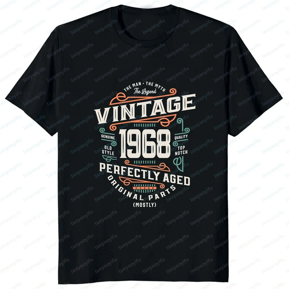 Old Vintage 1968 Man Myth Legend Summer Trend Original Shop Short-Sleeved Shirt for Both Men and Women - Comfortable T-Shirt