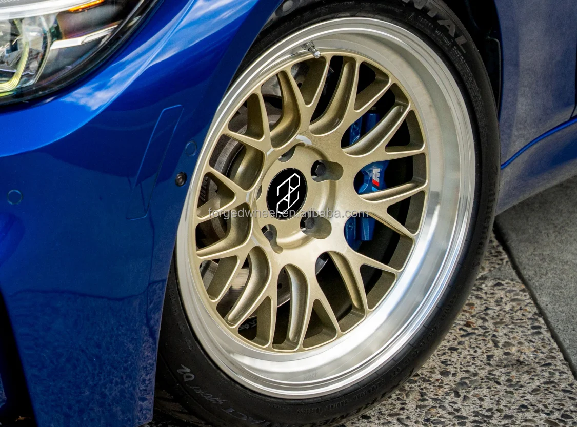 Pengzhen Apex Ml-10rt قطعة واحدة 18 19 20 بوصة لون ذهبي مزورة جنوط عجلات السيارة لسيارات BMW M3 M4 PORSCHE 996 997