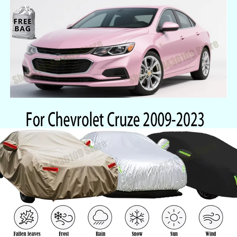 For Chevrolet Cruze 2009-2023 Car Cover Outdoor Protection Covers Snow Sunshade Waterproof Dustproof Exterior UV Car Accessories