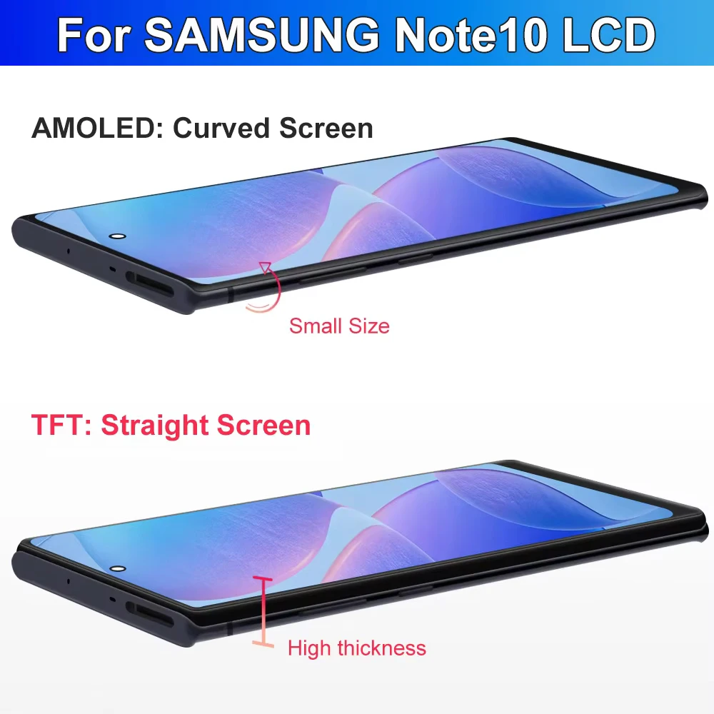 Note10 N970F N970F/DS Display Screen for Samsung Galaxy Note 10 LCD Display with Touch Screen Digitizer Assembly Replacement