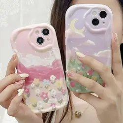 Phone Case For Xiaomi Redmi Note 12 4G 10 11 12S 10S 11S 10T 11T 8 9 POCO M3 M4 Pro Plus 5G Cover Soft Flower