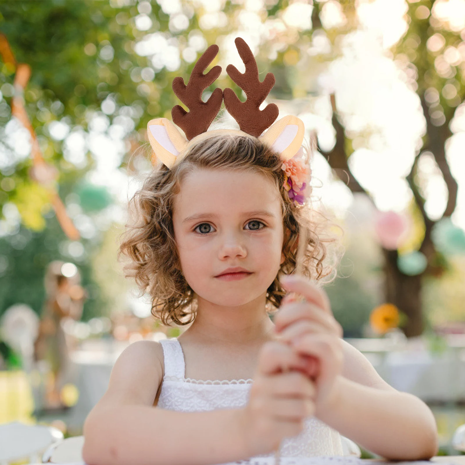 

2Pcs Reindeer Antler Headb s Christmas Hair Hoops Xmas Party Decorations Festive Accessories Lovely Adorable Gifts