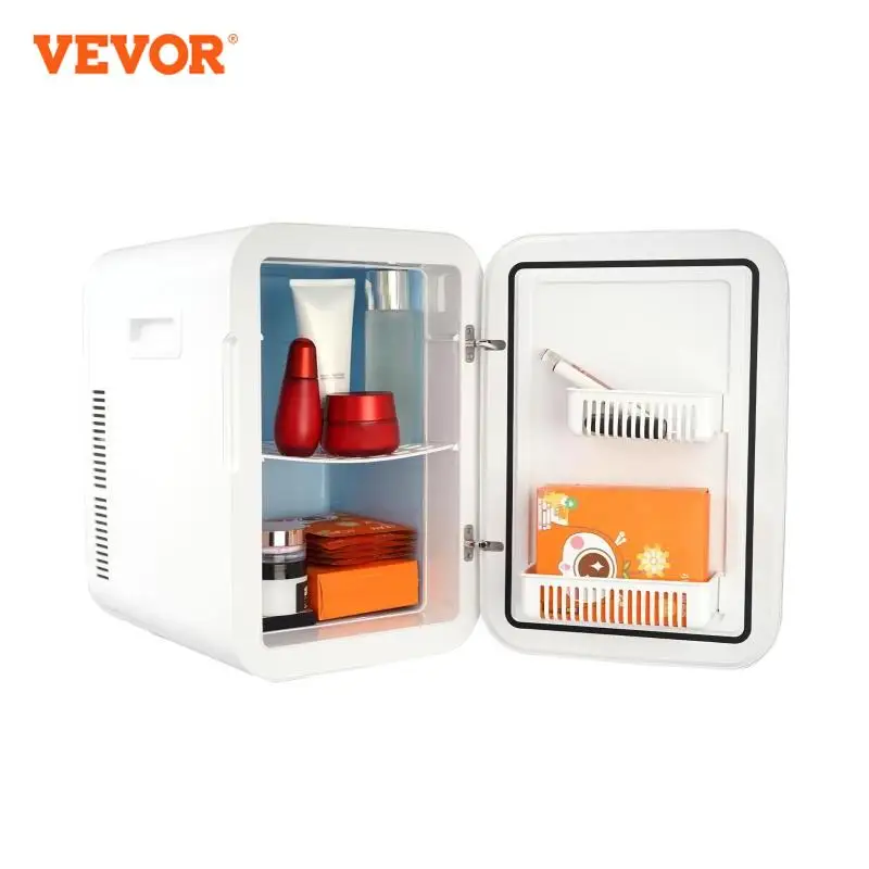 VEVOR 20L Mini Réfrigérateur Mini Frigo Cosmétique 22 Canettes 30mL AC/DC Noir