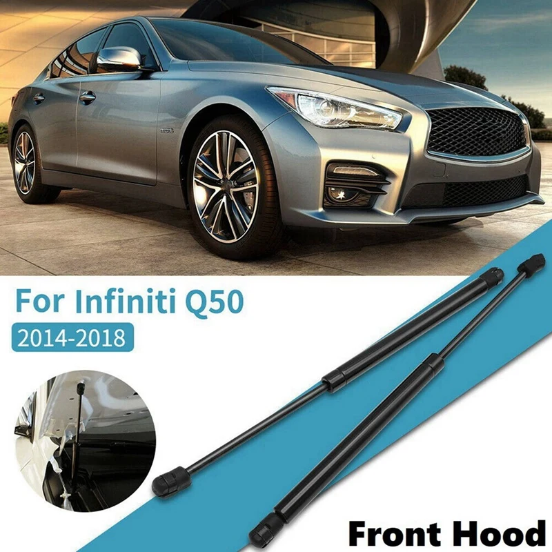 4Pcs Front Hood Lift Support Strut Spring Shock Damper For Infiniti Q50 2014-2018 65470-46A0A 6801 PM3369