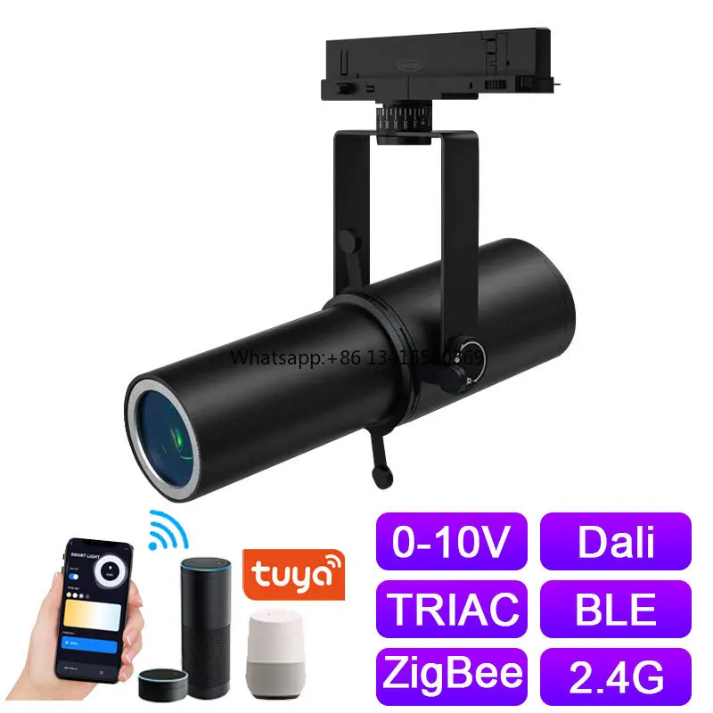 

T085 Zoomable 25-36D COB 28W Tuya Zigbee Dimming Smart Shapeable LED Track Lighting for Museum Lighting