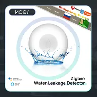 ZigBee Flood Sensor Water Leakage Detector Water Tank Full Alert Overflow Security Alarm System Tuya Smart App Remote Control