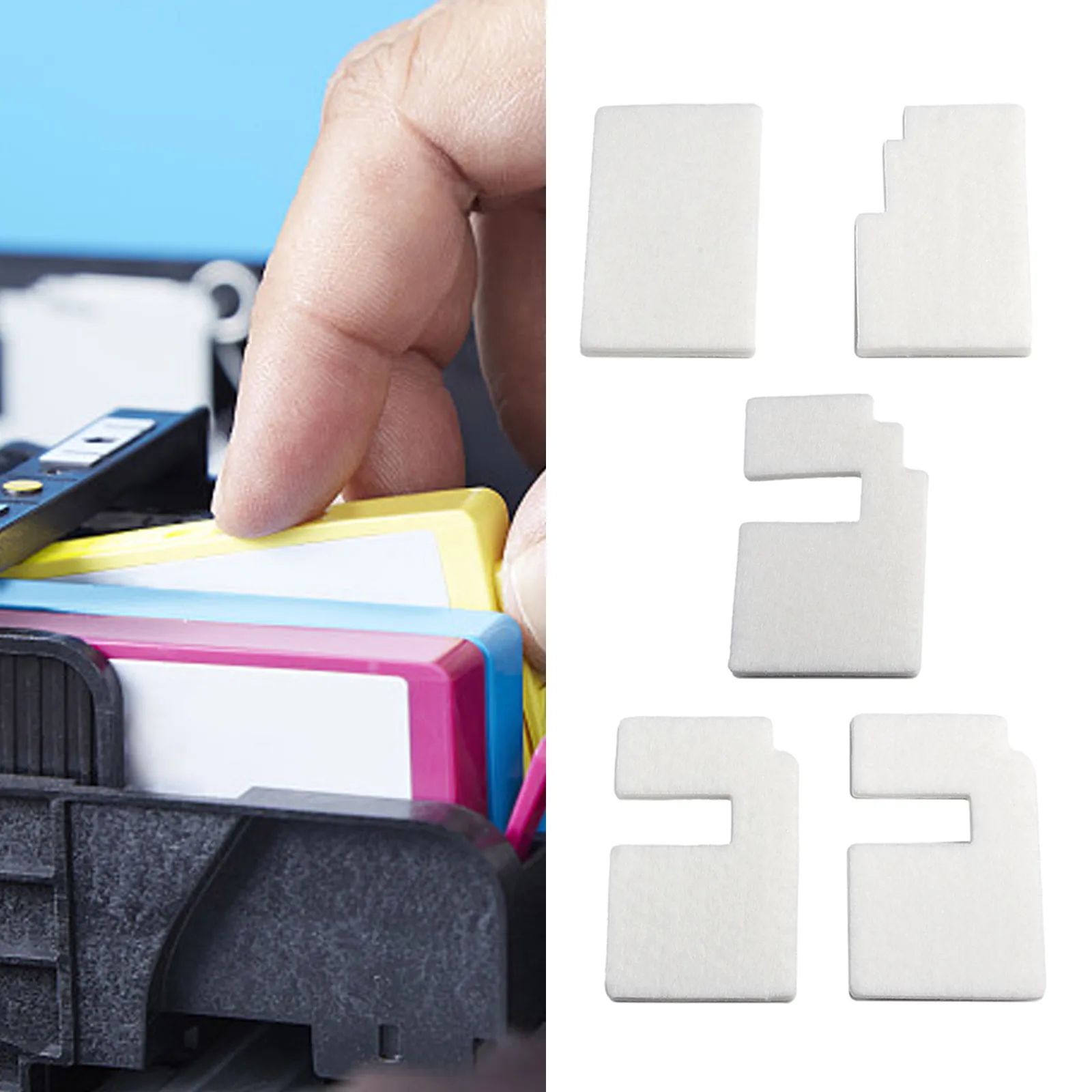 1 Set Waste Ink Tank Pad Sponge For Epson XP-520/XP-530/ XP-540/ XP600 /XP601/ XP610 /XP620 Printer Ink Accessory Tool Parts
