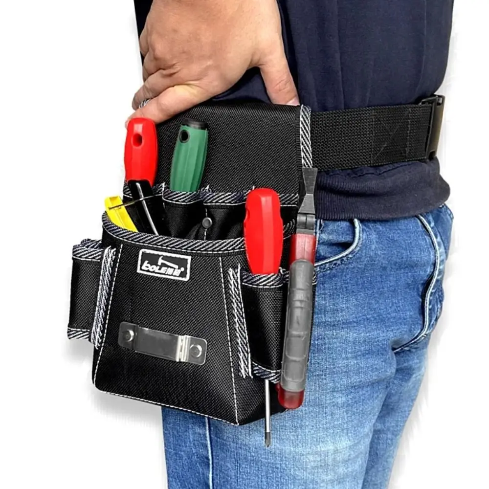 Electrician Waist Tool Bag Belt Tool Pouch Utility Kits Holder with Pockets