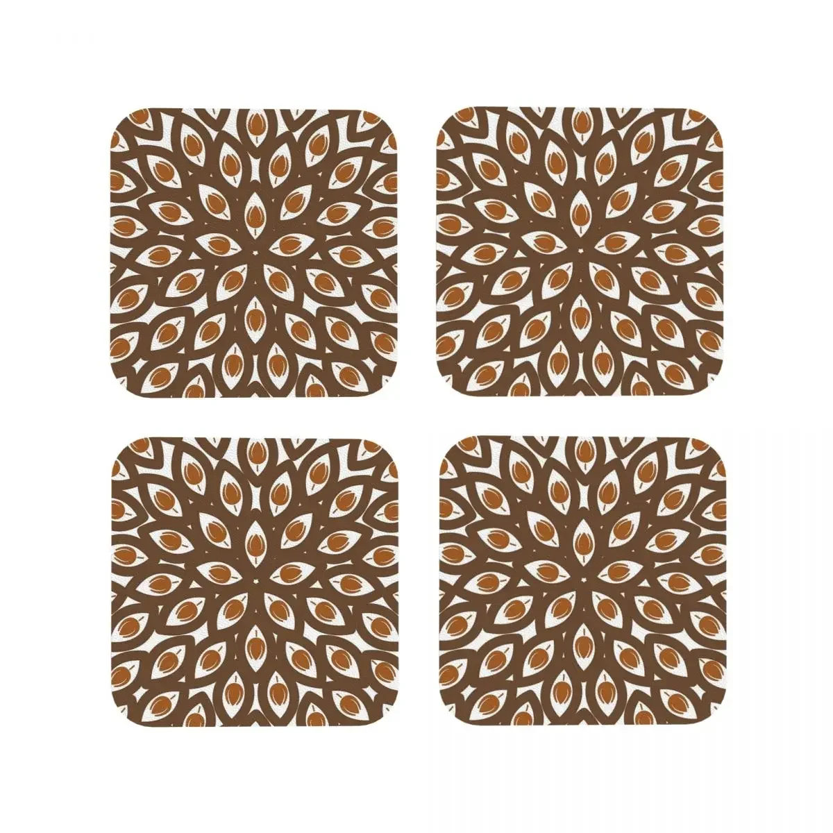 Floral For Spring 2023 Coasters Coffee Mats Leather Placemats Mug Tableware Decoration & Accessories Pads for Home Kitchen Bar