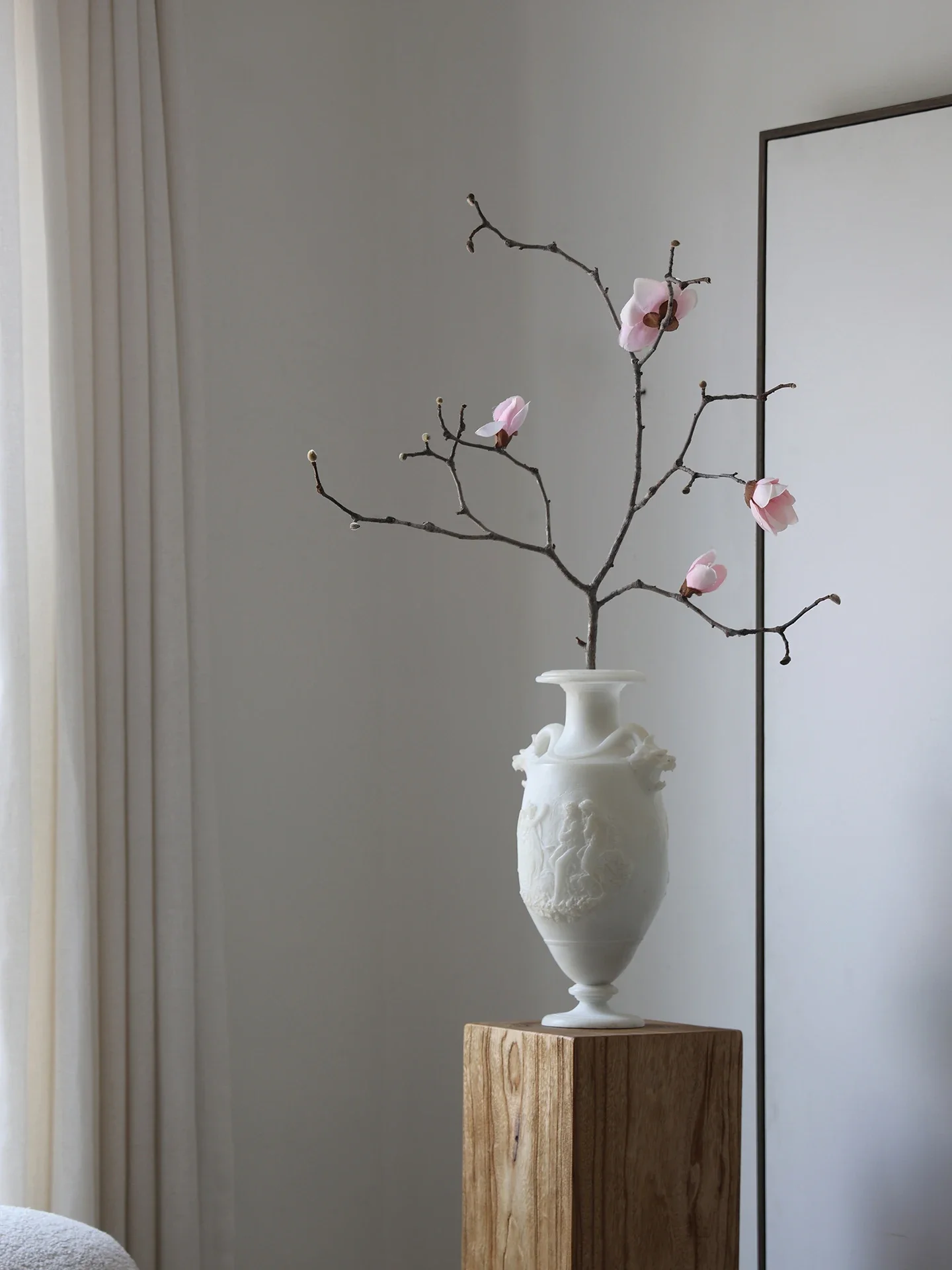 French medieval style imitation jade vase ornament living room entrance dining table bogu rack jewelry flower ware