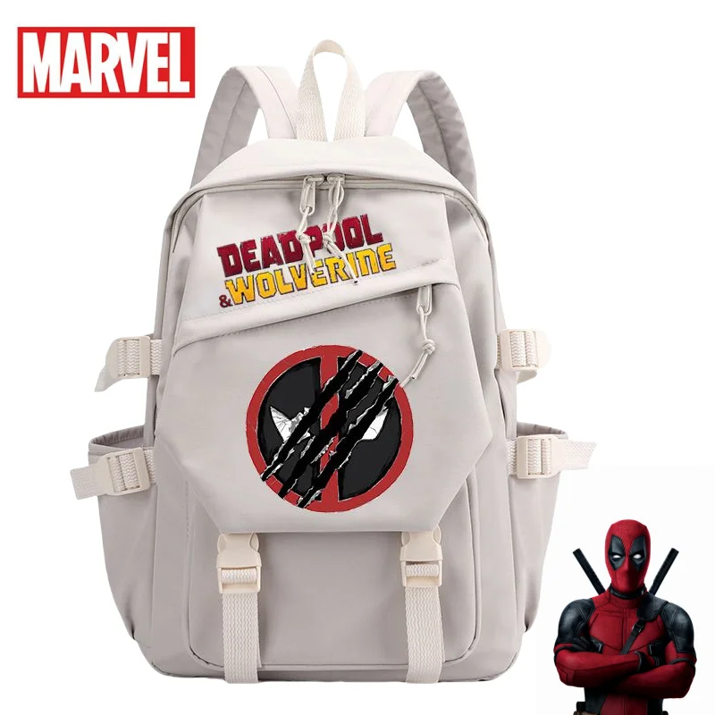 

Рюкзак Marvel Deadpool для мужчин и женщин, портативная школьная сумка для студентов, индивидуальный модный большой вместительный подарок на день рождения