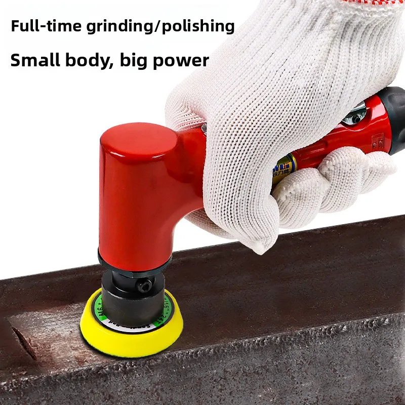 Original Pneumatic Tool 123inch L-Type Elbow Straight Center Polishing Machine Point Grinder Small Engraving Machine Eccentric Grinder