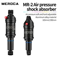 MEROCA Bicycle Air Shock Absorber 125mm/150mm/165mm/190mm Length Adjustable Air Pressure Mountain Bike Air Shock Rear Shock