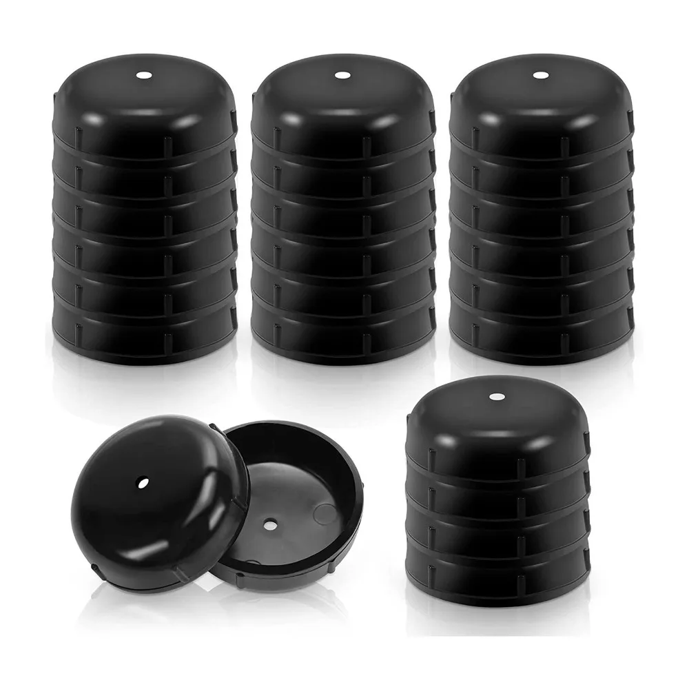 16/20/32PCS Plastic Chair Leg Caps Floor Protection Round Shape Outdoor Chair Glides Easy Installation 1/2