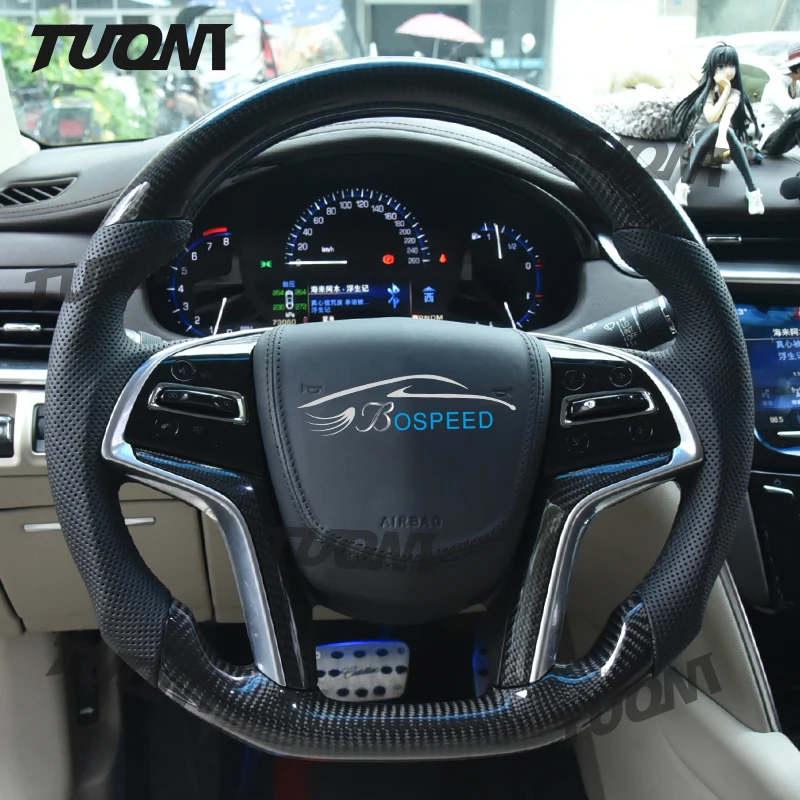 

Custom For Cadillac Carbon Fiber Steering Wheel CT6 XT4 XT5 XT6 XTS SRX SLS CT5 CT4 ATS