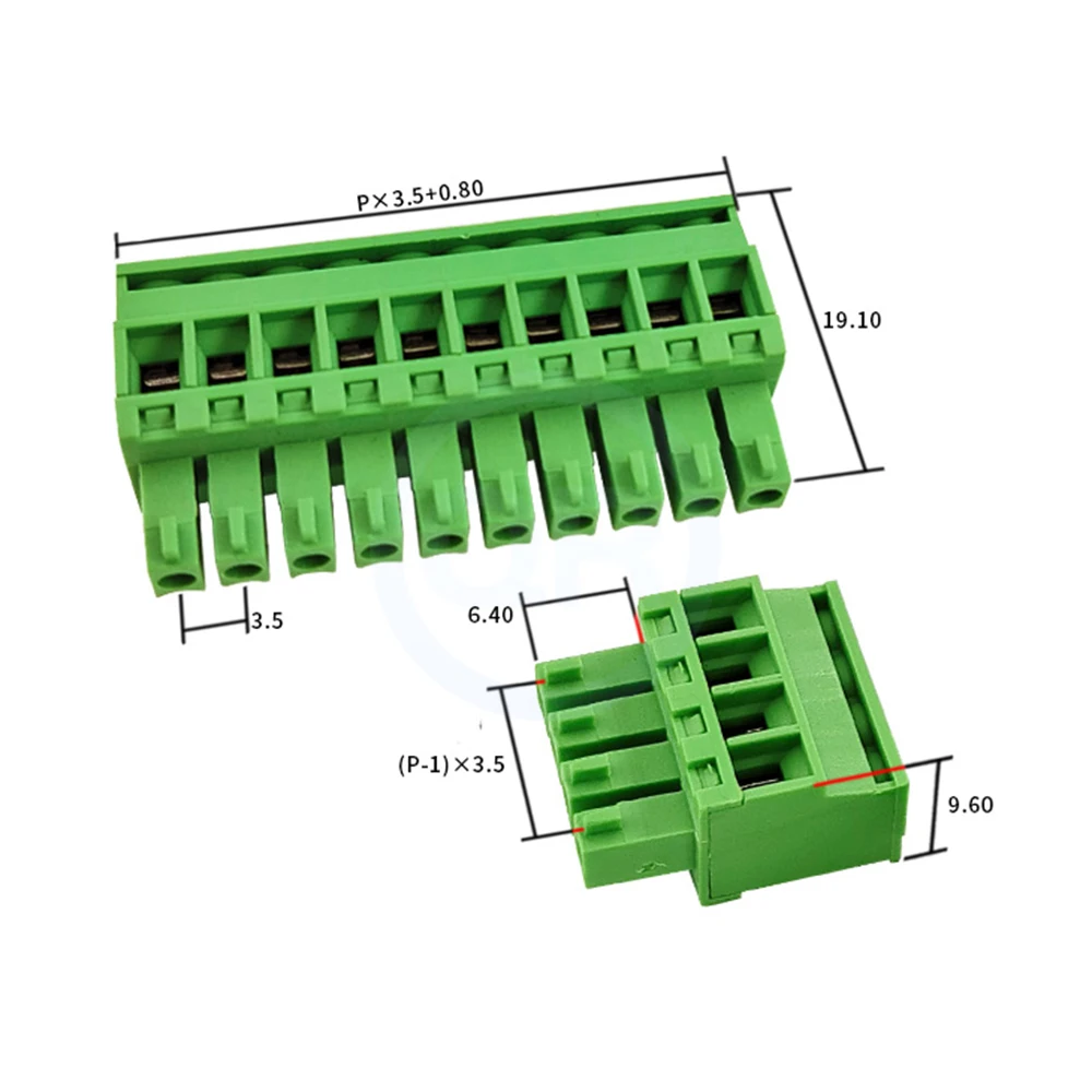 (10 peças) kf 2edgka 2edgkb 3.81mm 3.5mm passo saída lateral plugue vertical 15edgka 3.5 / 3.81 bloco terminal plug-in vertical 2-24 pinos