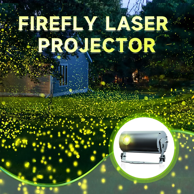 Firefly luz laser luz de projeção dinâmica ktv laser parque ao ar livre iluminação à prova dwaterproof água árvore gramado atmosfera par luz