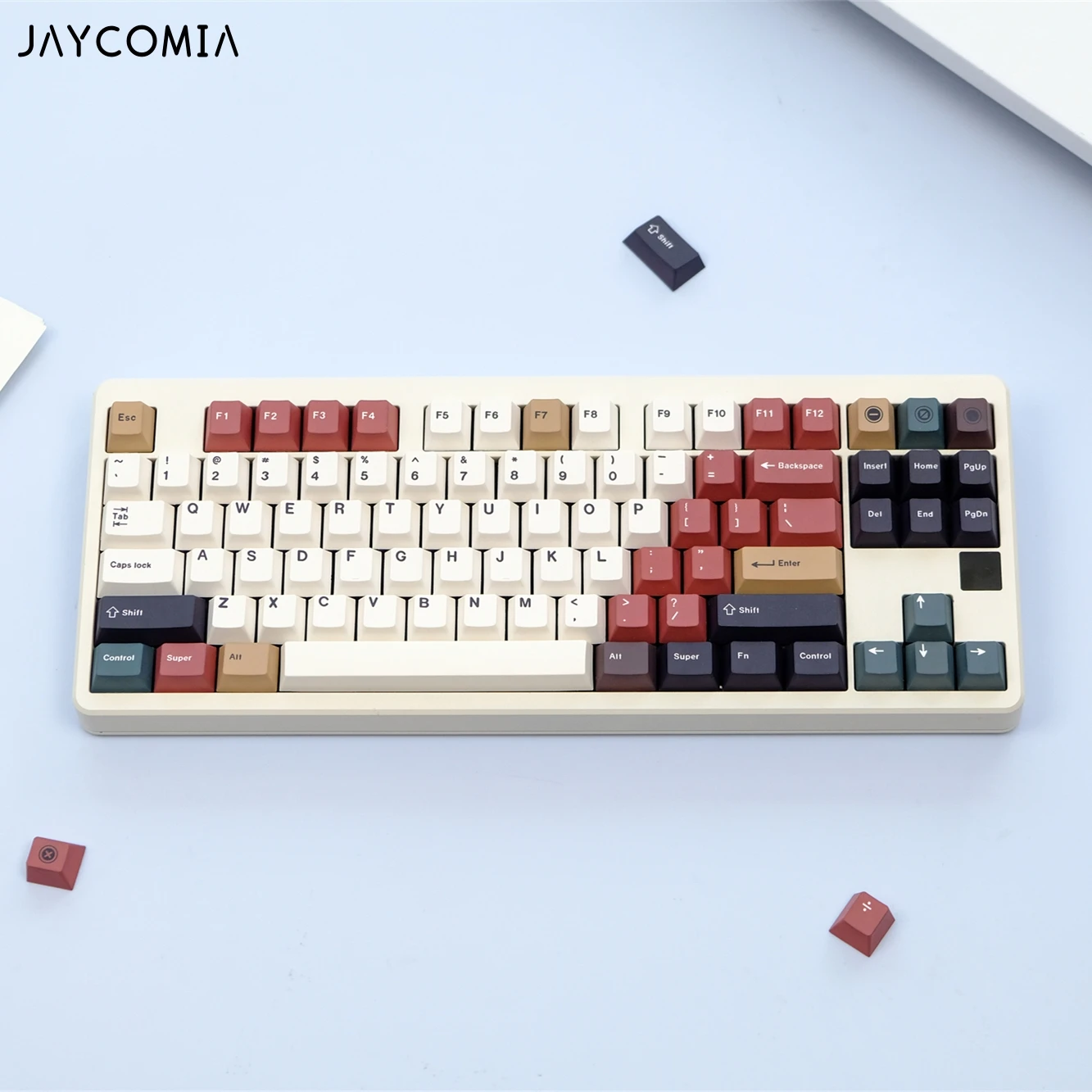 Imagem -03 - Coreano Pbt Cherry Keycaps Luz Mista Iso Layout Ansi 7u Alice Barras de Espaço Dye Sub Grande Grupo Key Caps Jcm Flying 75 A75