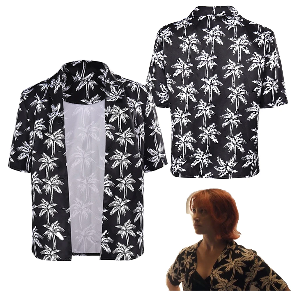 

Nami Cosplay Coconut Tree Print Shirt Tops Costume TV Piece Adult Women Girls Fantasy Roleplay Halloween Disguise Suit