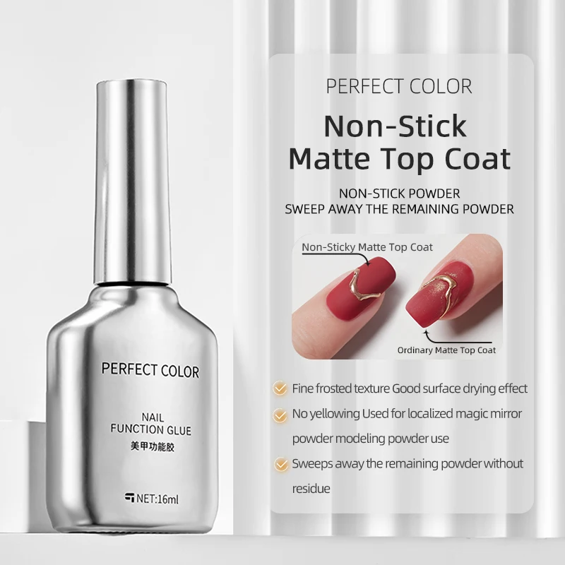 PERFEKTE FARBE, 16 ml, kein abwischbares Gel-Decklack- und Grundlack-Set – glänzende Oberfläche und langlebig, Soak Off LED-Nagellampe, Gel-Basislack – Detail 12