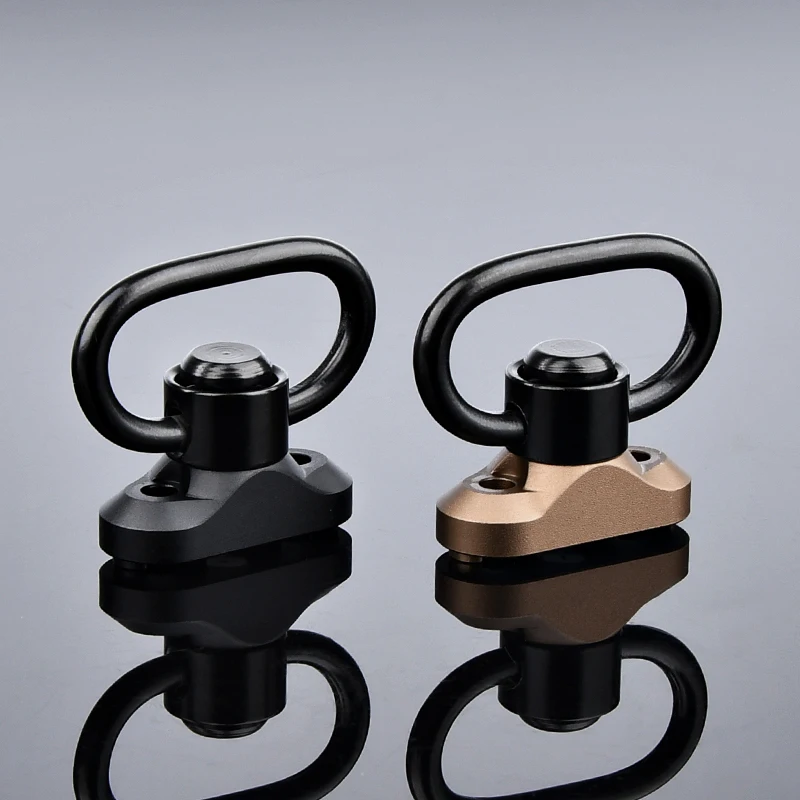 BCM QD Sling Swivel Mount Sling Adapter for Keymod System Rails Aluminum Alloy Sling Attachment Tactical Accessory(BK/DE)