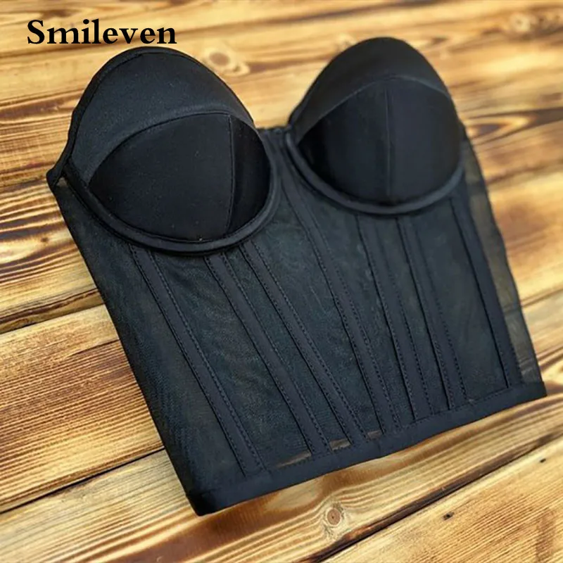 

Smileven Sexy Black Sweetheart Bones Corset Shapewear For Prom Dresse Evening Dress s Elegant Wedding Party Gowns 2022